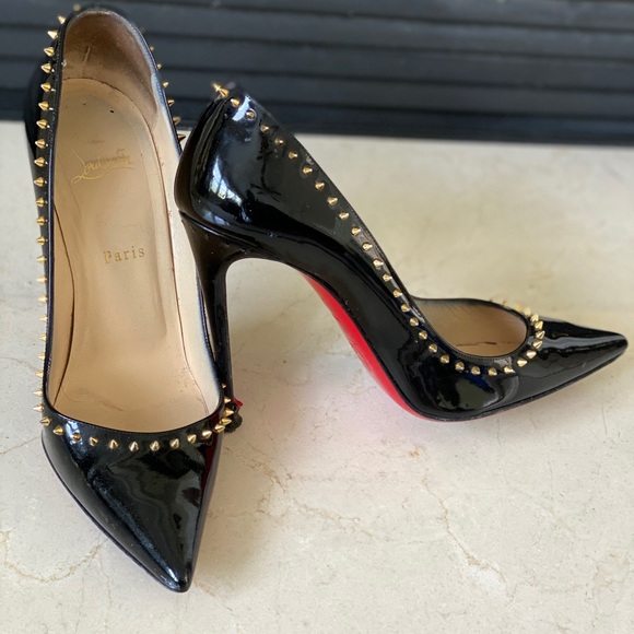 AUTHENTIC Louboutin Anjalina Patent Pumps - Picture 2 of 4